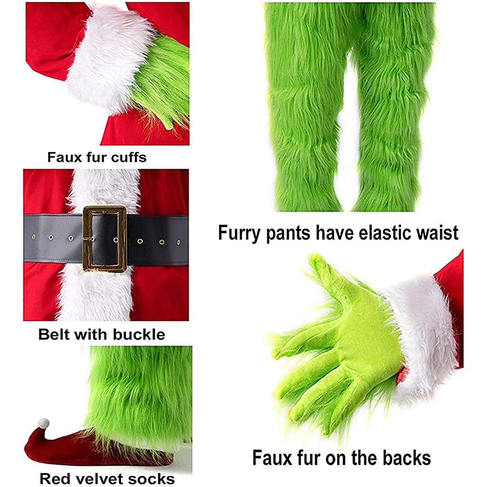 Grinch Costume [7 in 1]